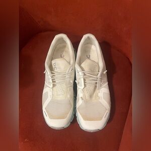 On Running Women's White and Cream Athletic Shoes